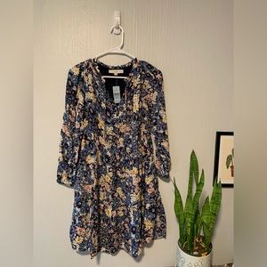 Loft Romantic Floral Spring Summer Dress NWT Petite